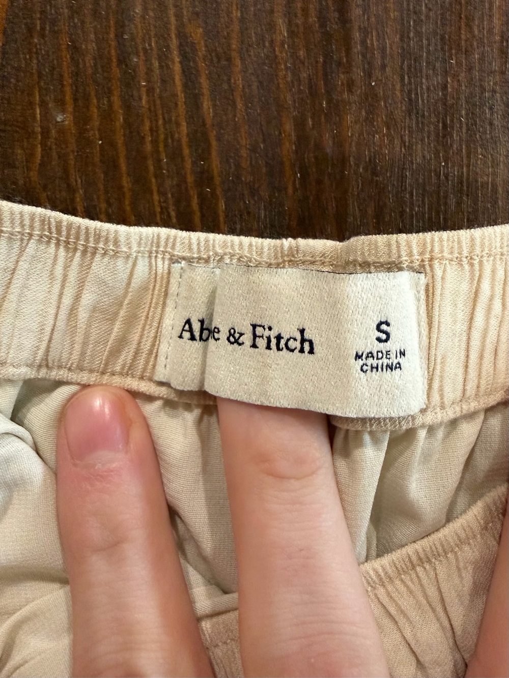 Women’s Lightweight Elastic-Waist Shorts - Cream - Picture 2 of 3